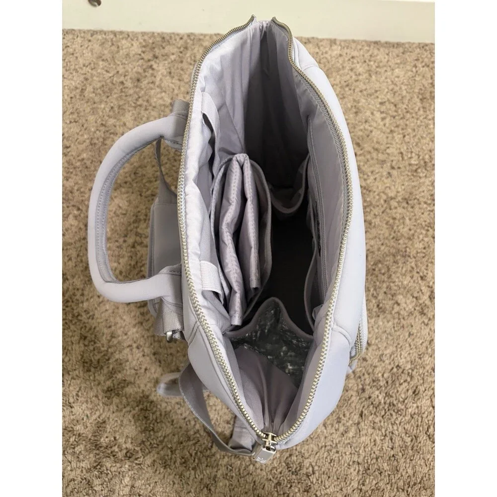 Freshly Picked Seoul Neoprene Diaper Bag Backpack - Mist Lavender Purple